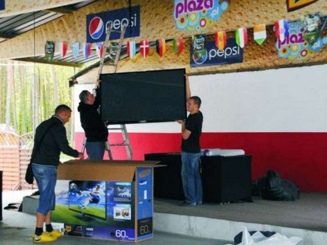 Jedyna w powiecie strefa kibica Jedyna w powiecie strefa kibica