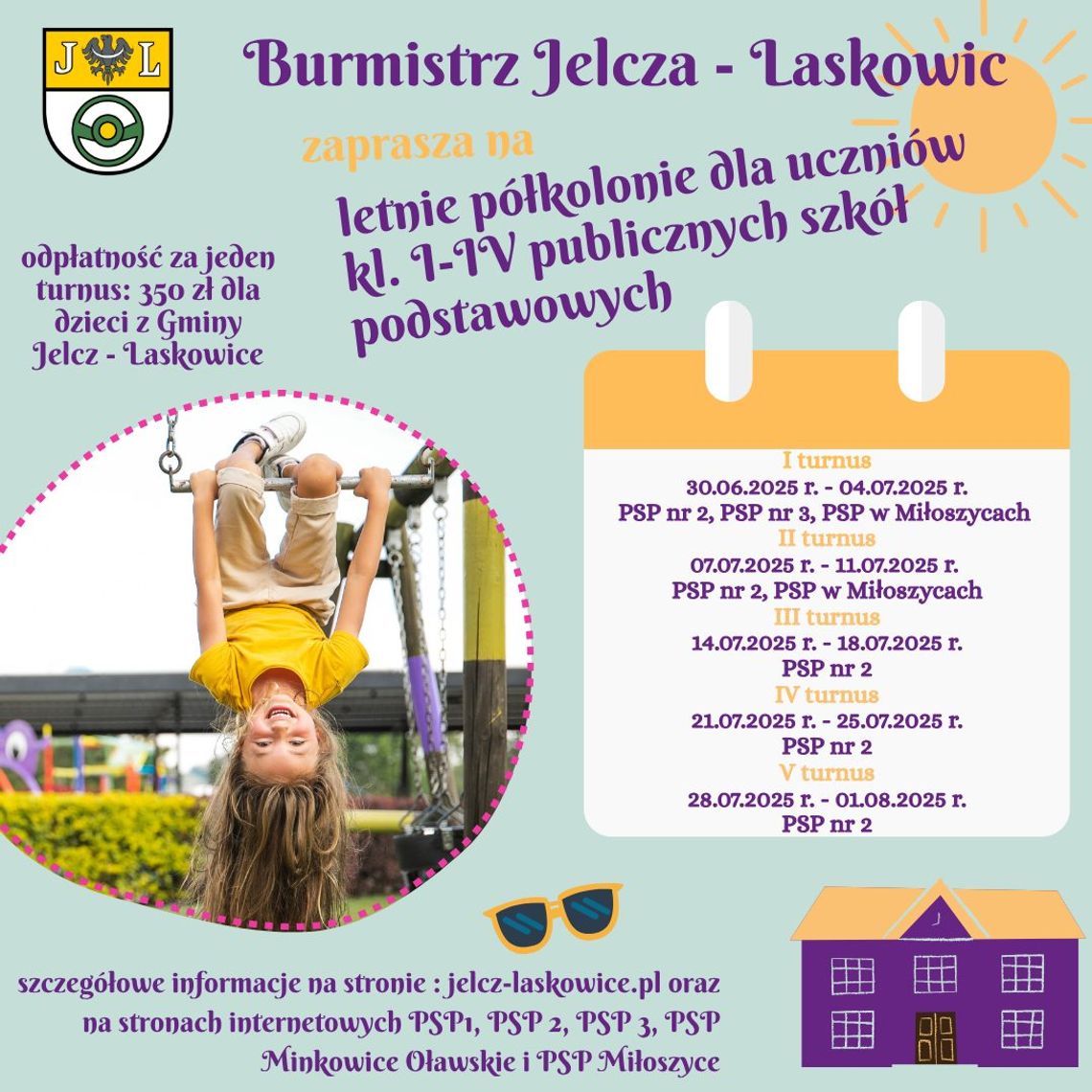 JELCZ-LASKOWICE Zapisy na półkolonie