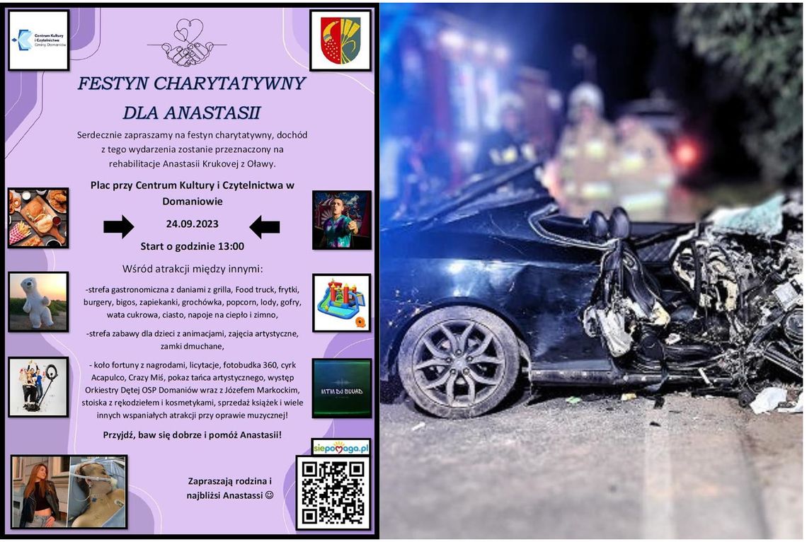 Jutro piknik dla Anastazji - ofiary tragicznego wypadku w Jaczkowicach