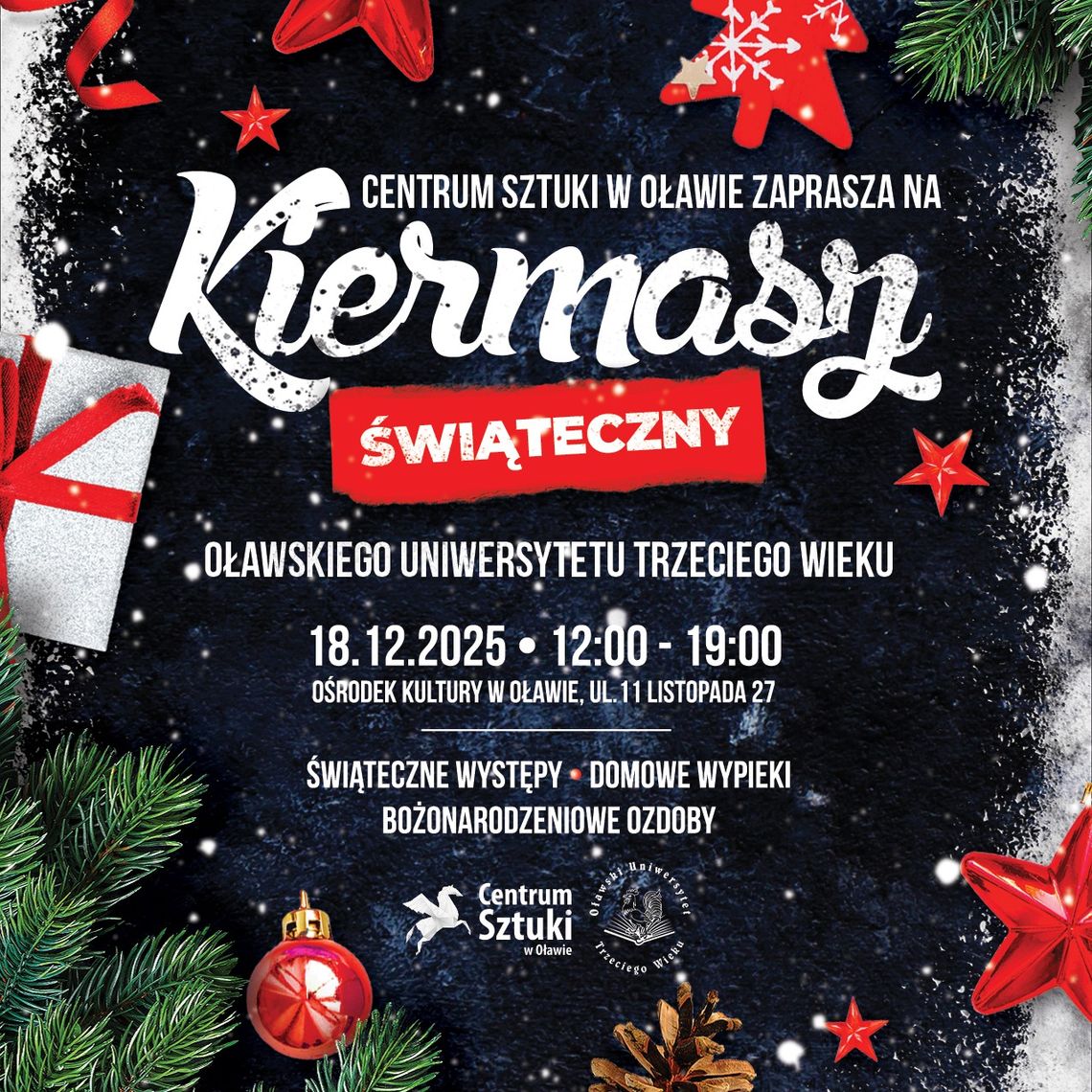 Już niebawem kiermasz świąteczny OUTW