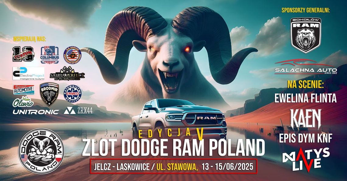 Już w najbliższy weekend zlot Dodge Ram Poland!