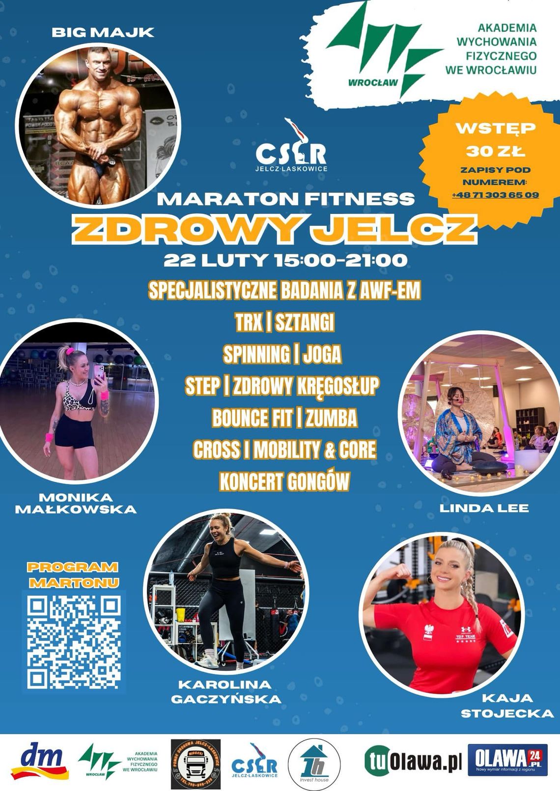 Już w sobotę maraton fintess w Jelczu-Laskowicach