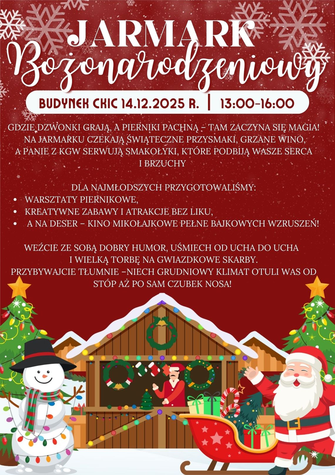 Już w tę niedzielę Jarmark Bożonarodzeniowy w Domaniowie Już w tę niedzielę Jarmark Bożonarodzeniowy w Domaniowie