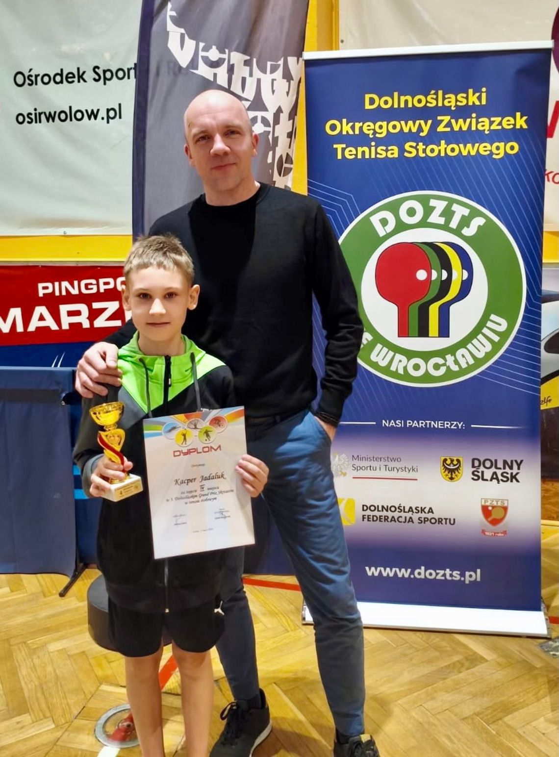 Kacper tuż za podium