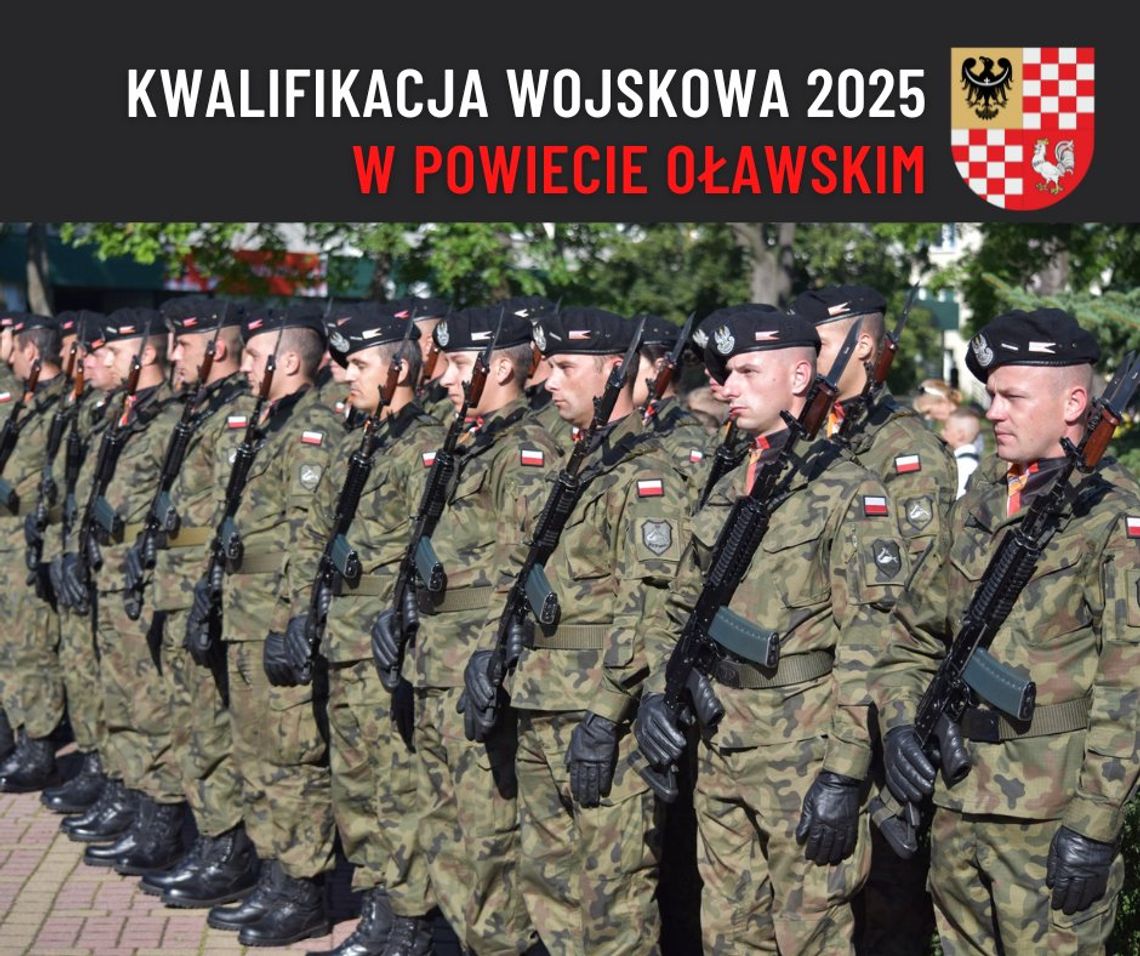 Kiedy kwalifikacja wojskowa 2025 w powiecie oławskim?