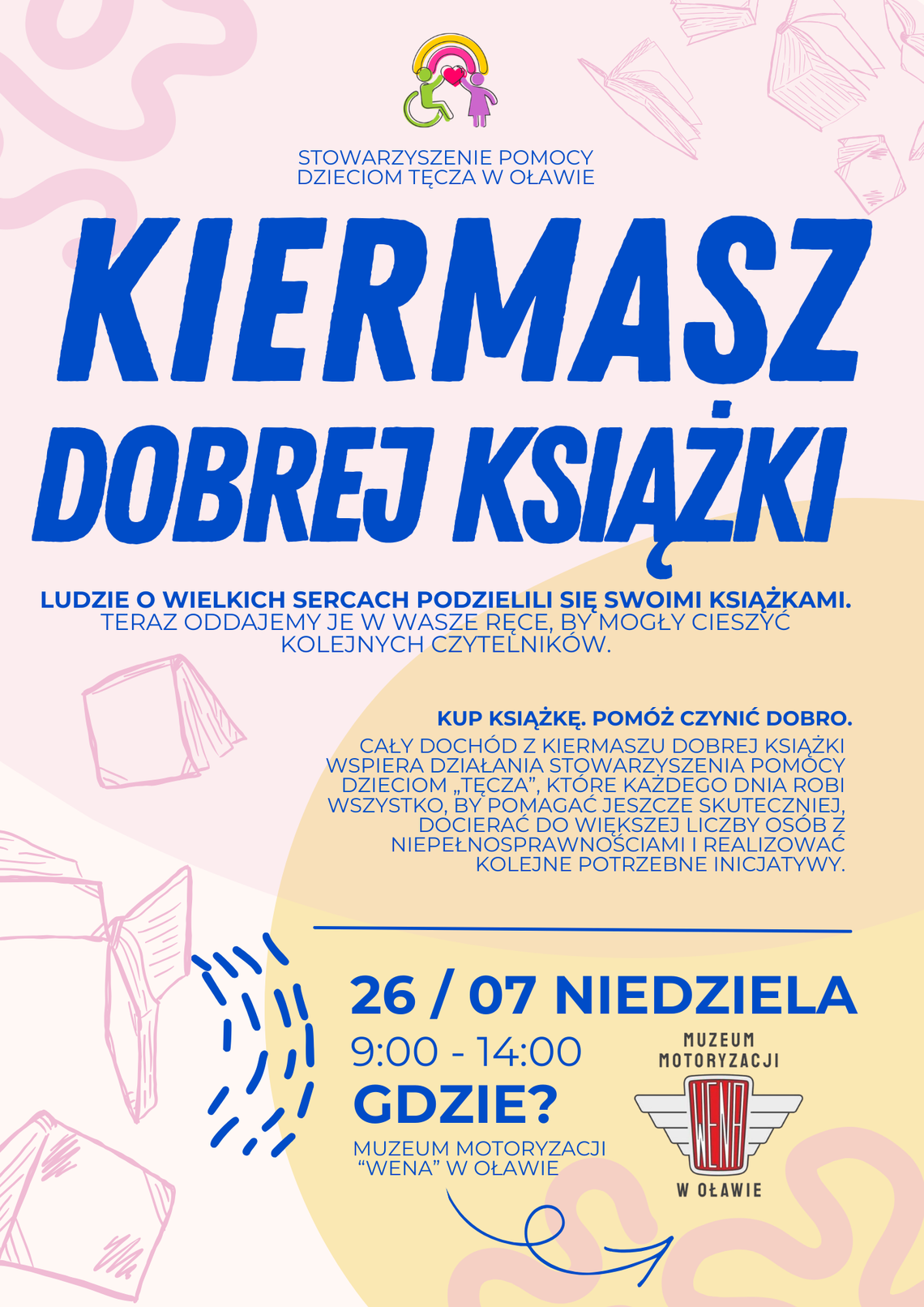 Kiermasz książek przed Muzeum Motoryzacji Wena. Dochód wesprze "Tęczę" Kiermasz książek przed Muzeum Motoryzacji Wena. Dochód wesprze "Tęczę"