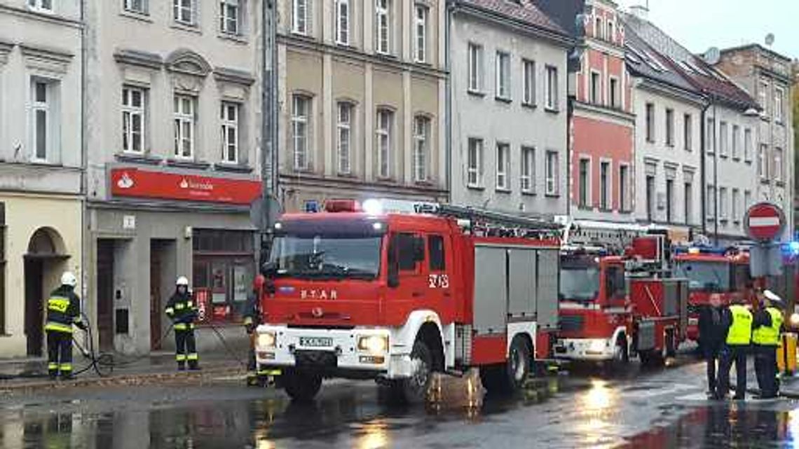 Kilka zastępów straży w Rynku