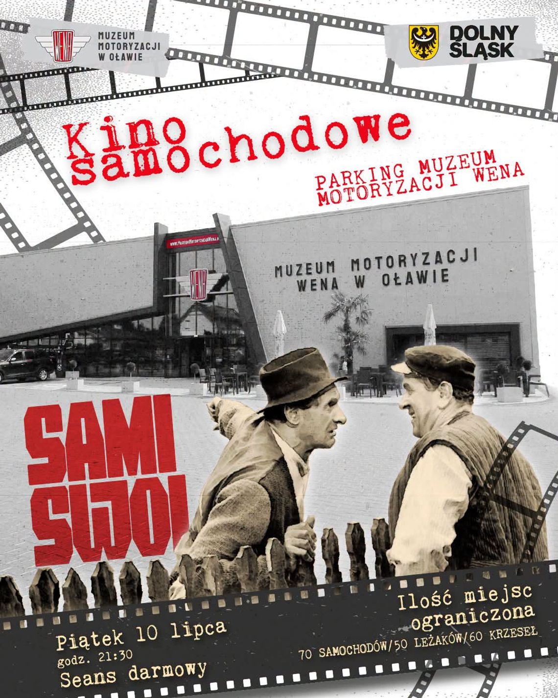 Kino Samochodowe wraca do Muzeum Motoryzacji Wena. Tym razem na ekranie „Sami swoi” Kino Samochodowe wraca do Muzeum Motoryzacji Wena. Tym razem na ekranie „Sami swoi”