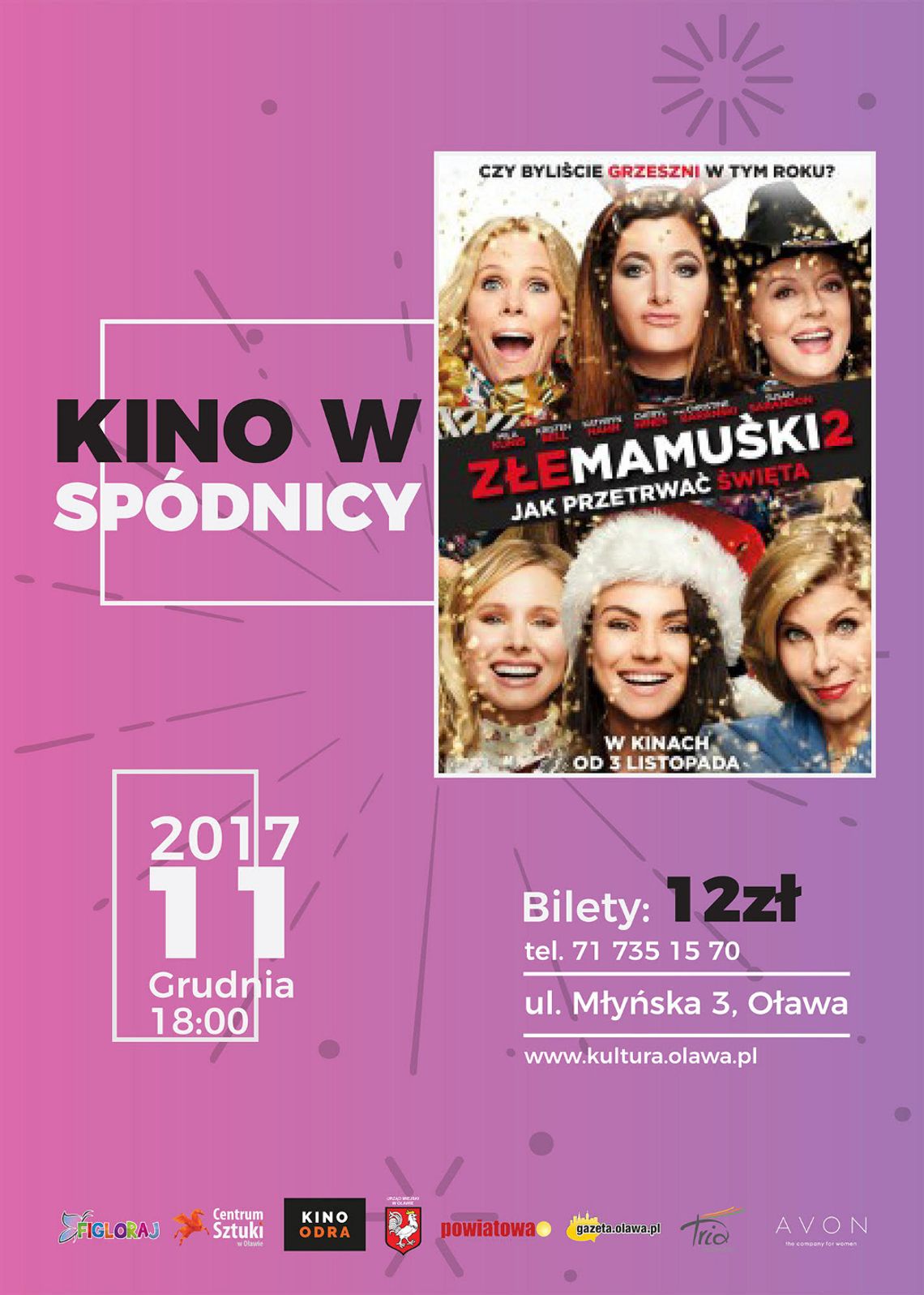 Kino w spódnicy oraz prezenty i promocje dla pań!