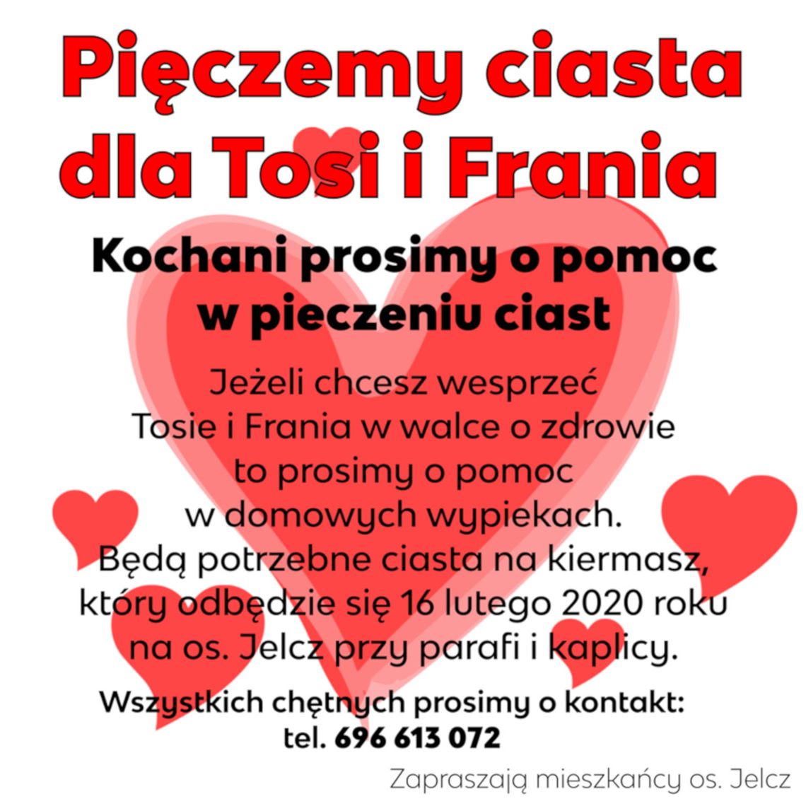 Kochani, prosimy o pomoc w pieczeniu ciast