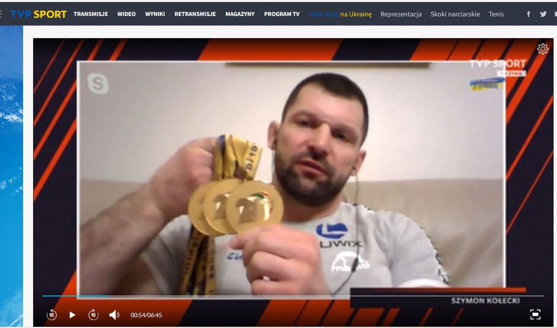 Kołecki oddał medale na aukcję na rzecz ofiar wojny