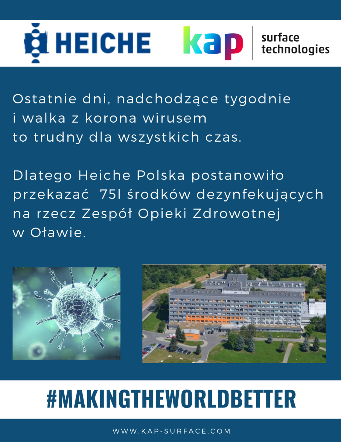 Kolejna firma na pomoc szpitalowi w Oławie