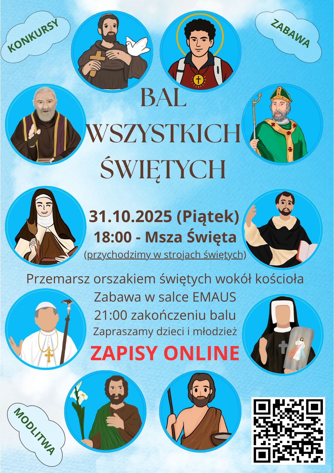 Kolejna parafia zaprasza na Bal Wszystkich Świętych