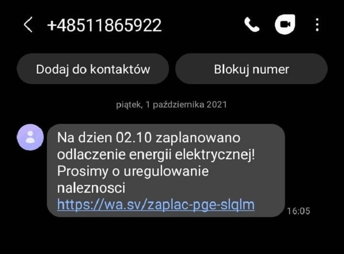 Kolejne oszustwo. Tym razem "na prąd"