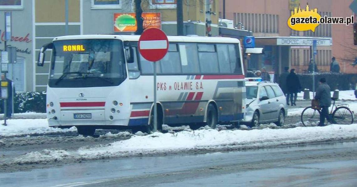 Kolizja z autobusem