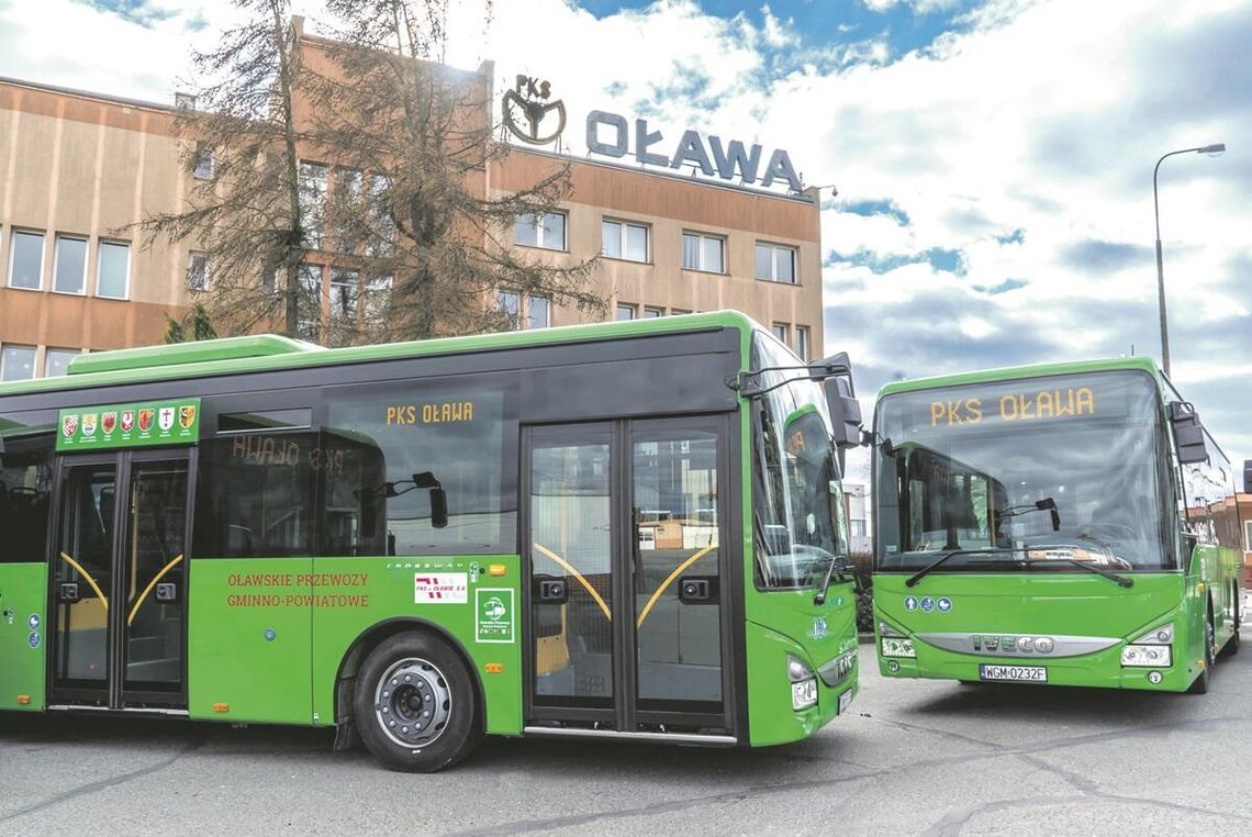 Komunikacja autobusowa na trasie Oława - Jelcz-Laskowice - Oława