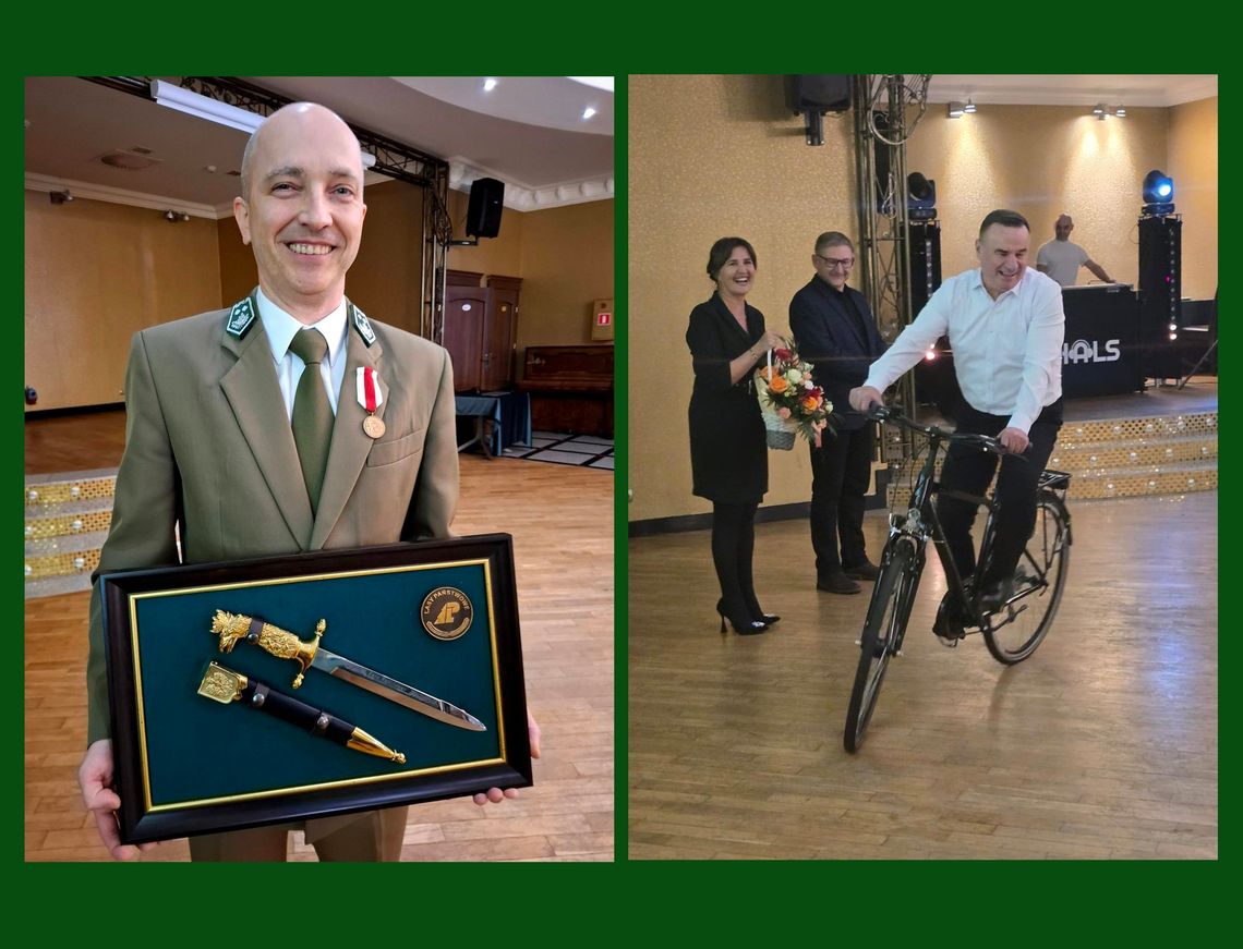 Kordelas i rower. Nasi leśnicy uhonorowani