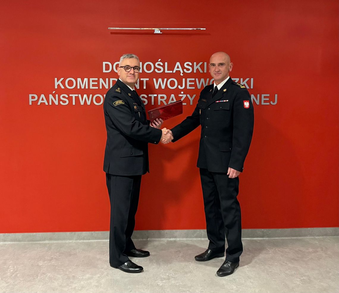 Krzysztof Gielsa został zastępcą komendanta miejskiego PSP we Wrocławiu