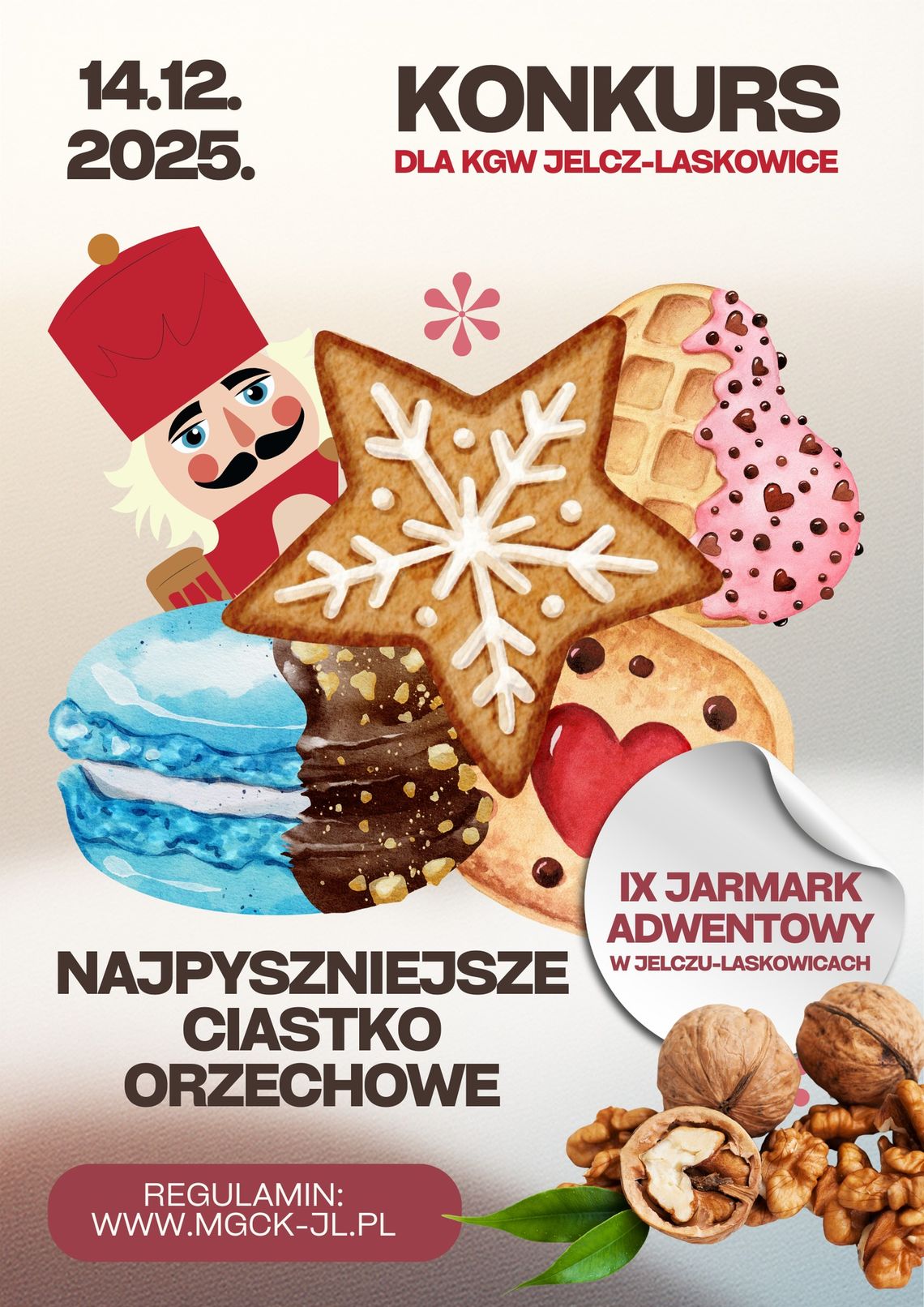Kto upiecze najlepsze ciastko orzechowe? Nagroda w biletach! Kto upiecze najlepsze ciastko orzechowe? Nagroda w biletach!