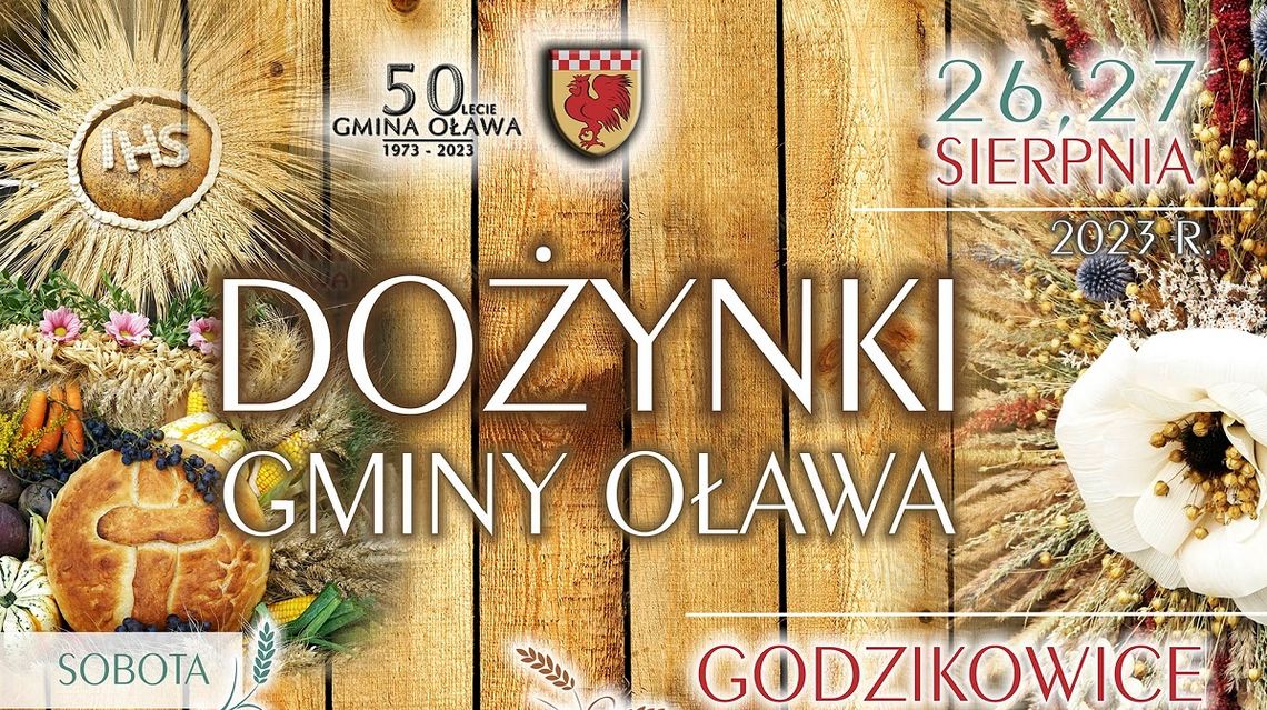 Wiemy kto wystąpi na GMINNYCH DOŻYNKACH. Program jest bardzo bogaty