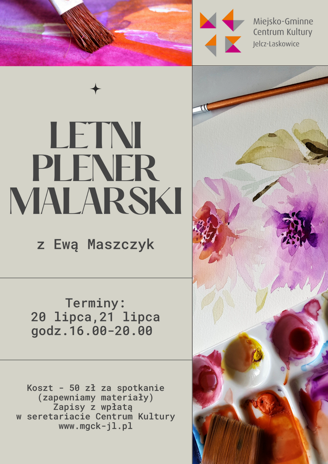 Letni plener malarski z Ewą Maszczyk Letni plener malarski z Ewą Maszczyk