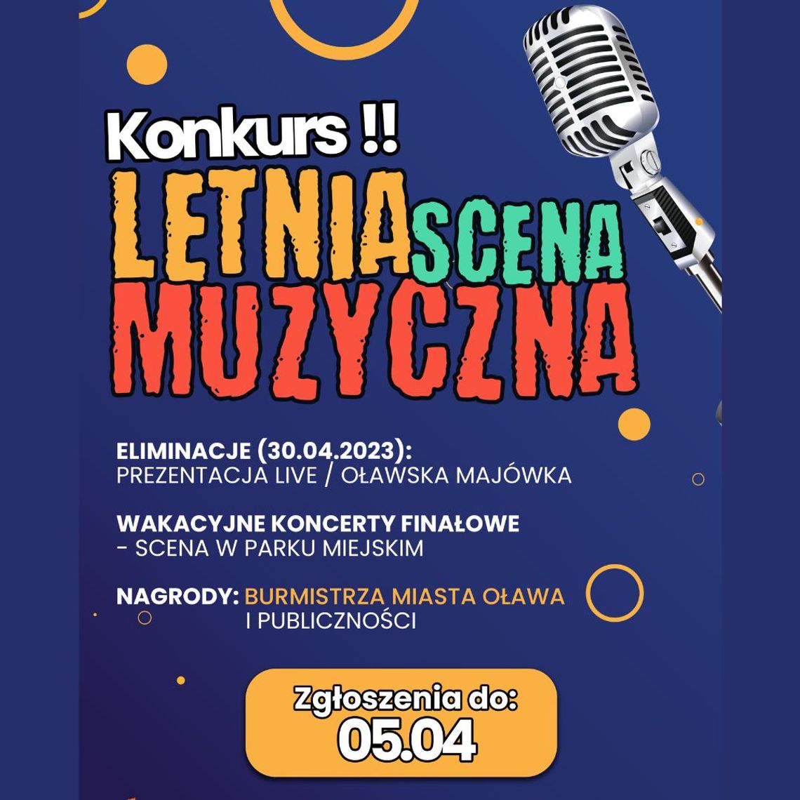 Letnia scena muzyczna 2023 - konkurs wystartował