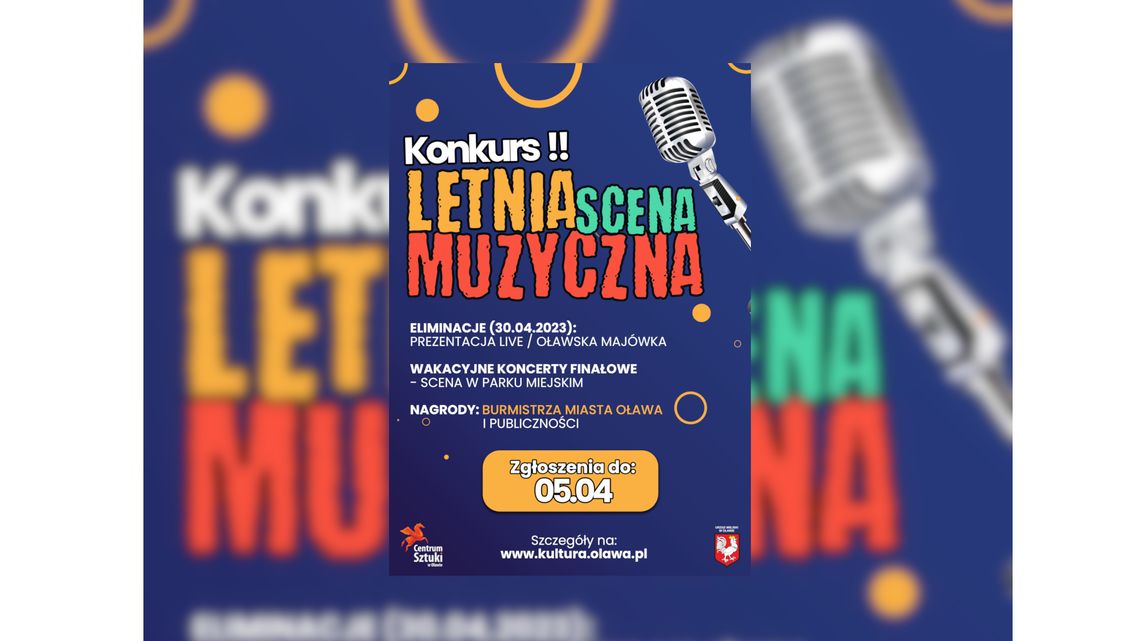 LETNIA SCENA MUZYCZNA 2023 - zgłoszenia do 5 kwietnia