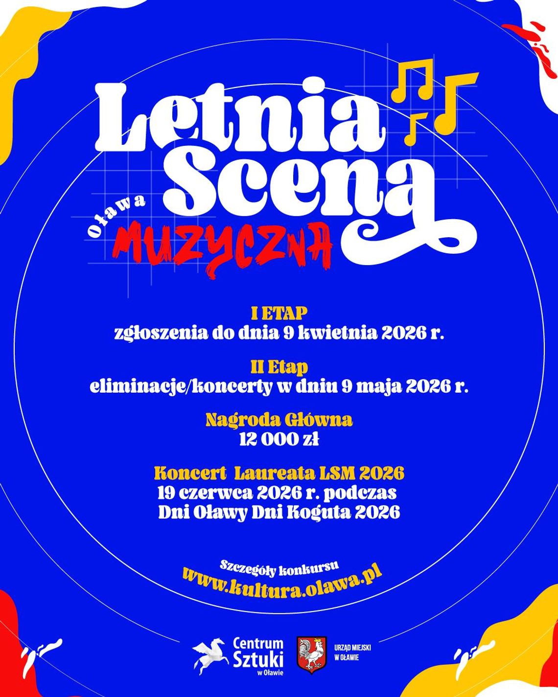 Letnia scena muzyczna w Oławie. Wygraj pieniądze i koncert podczas Dni Koguta