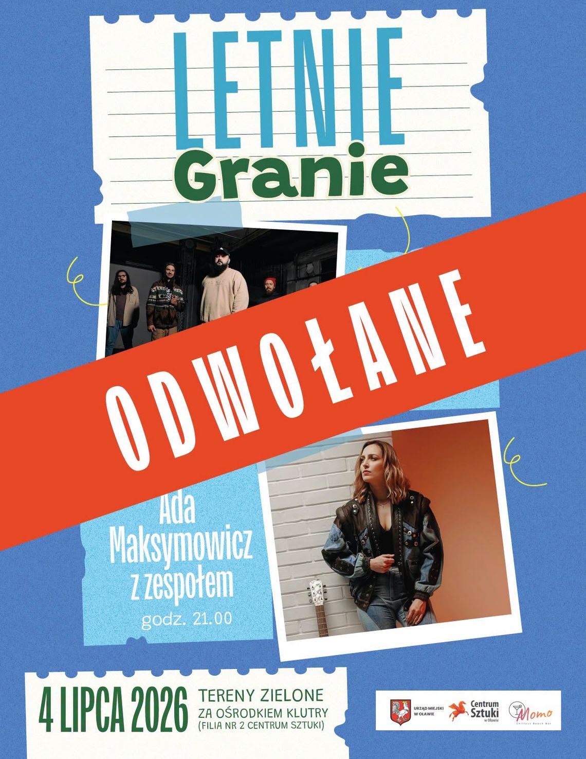 Letnie Granie w Oławie odwołane