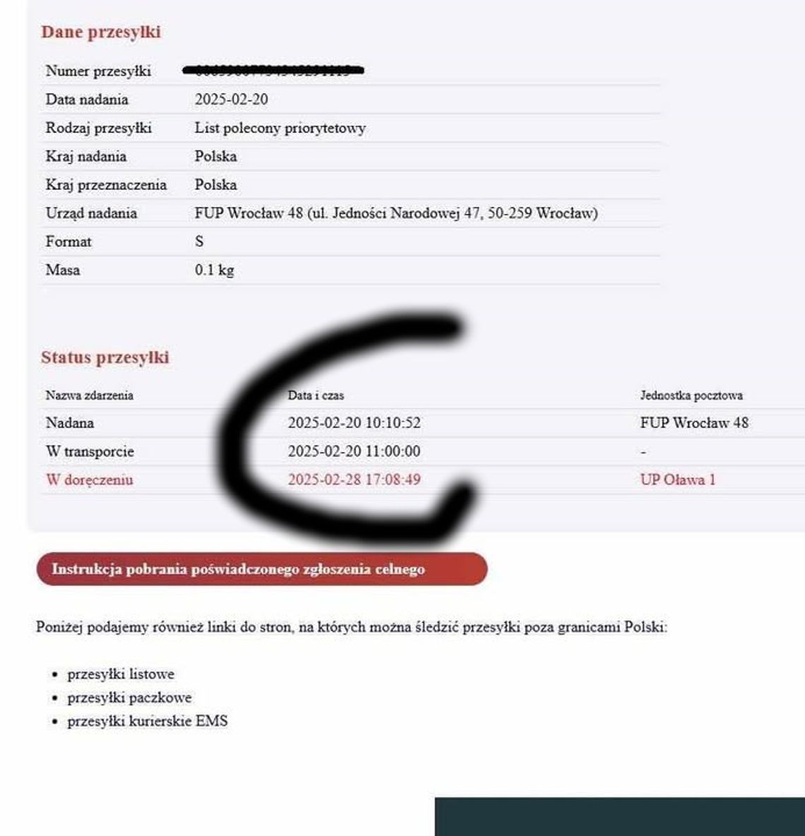 LIST: - W średniowieczu dostarczali szybciej