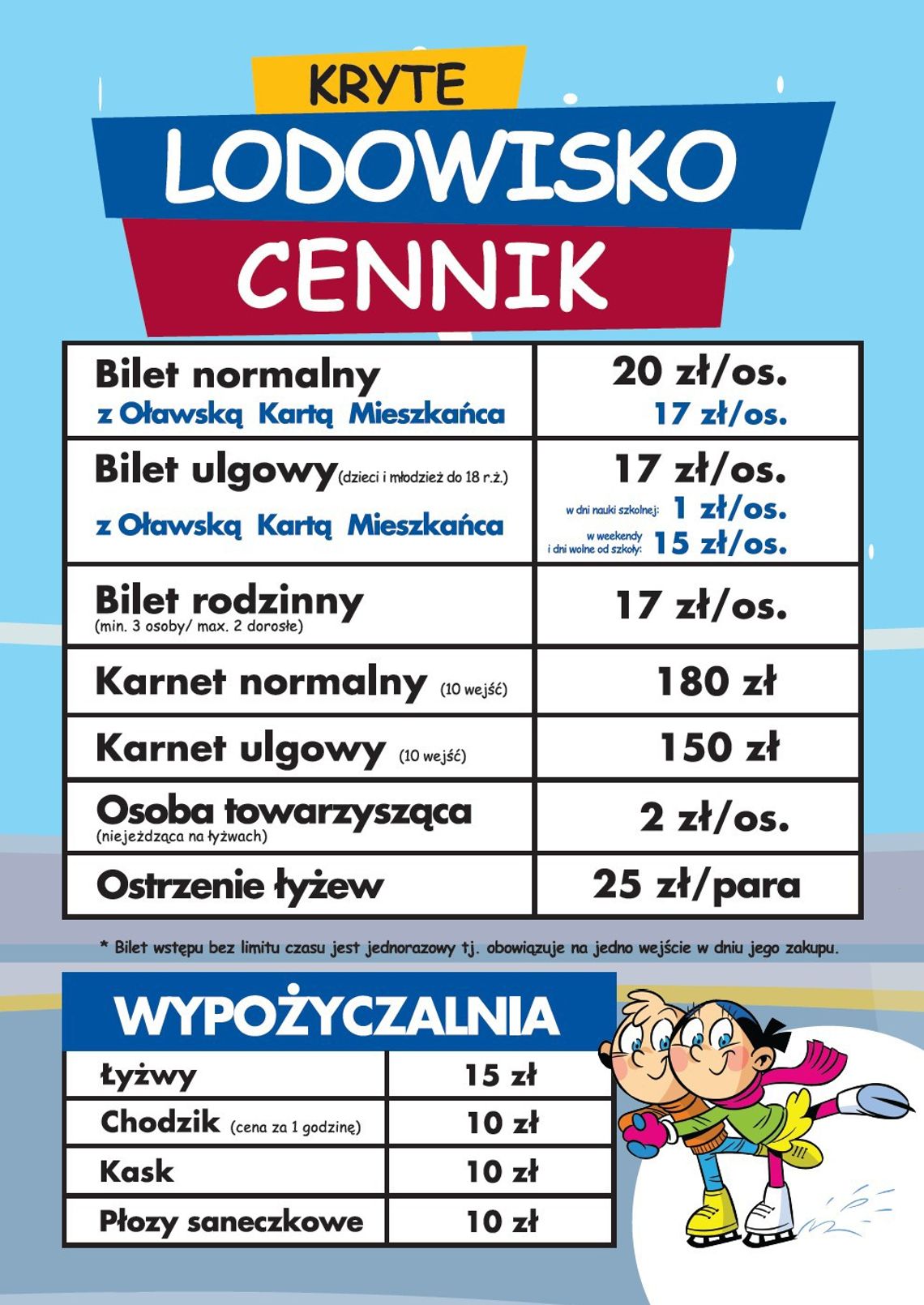 Lodowisko w Oławie już działa i zaprasza. Ceny?