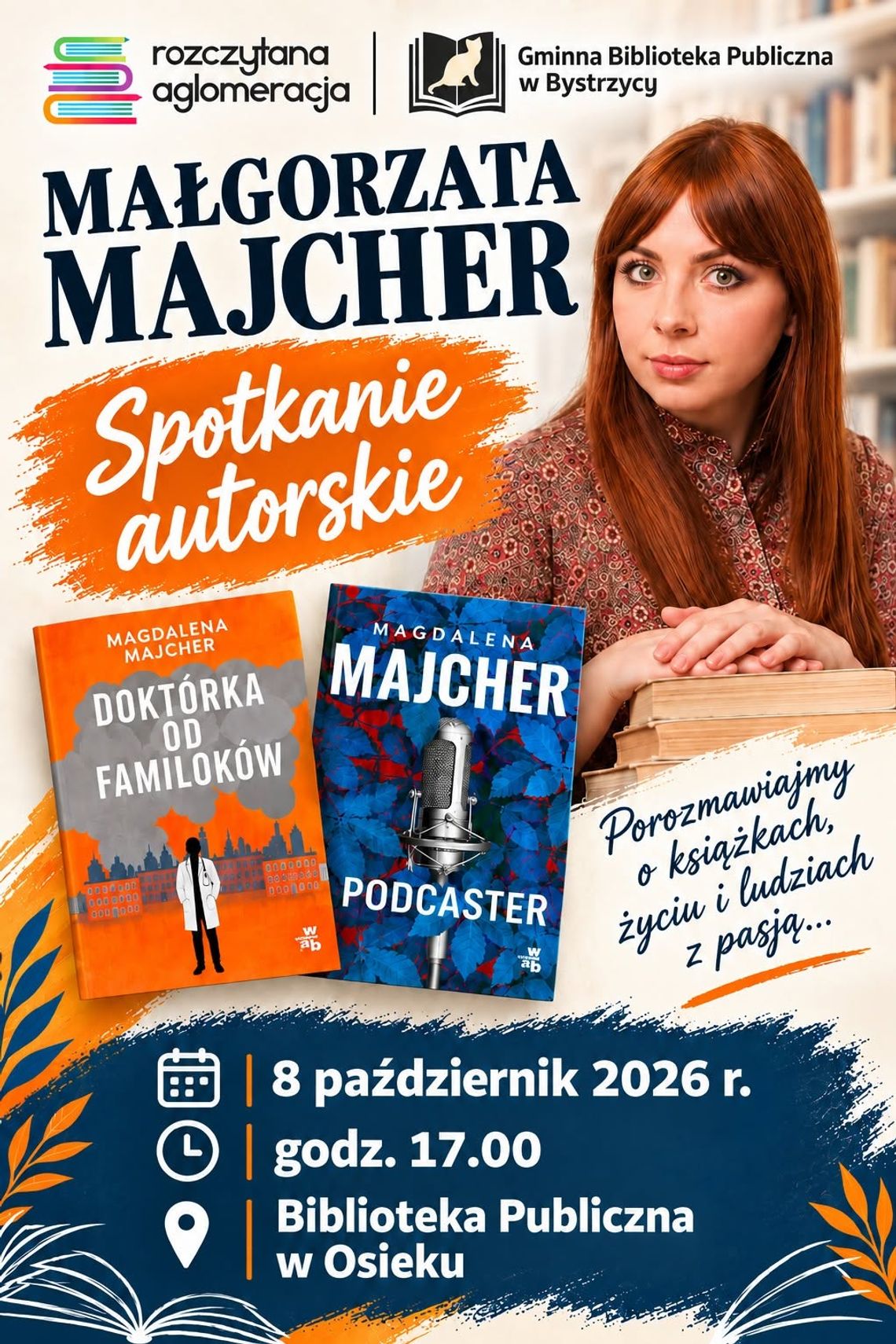 Magdalena Majcher w Bibliotece Publicznej w Osieku! Magdalena Majcher w Bibliotece Publicznej w Osieku!