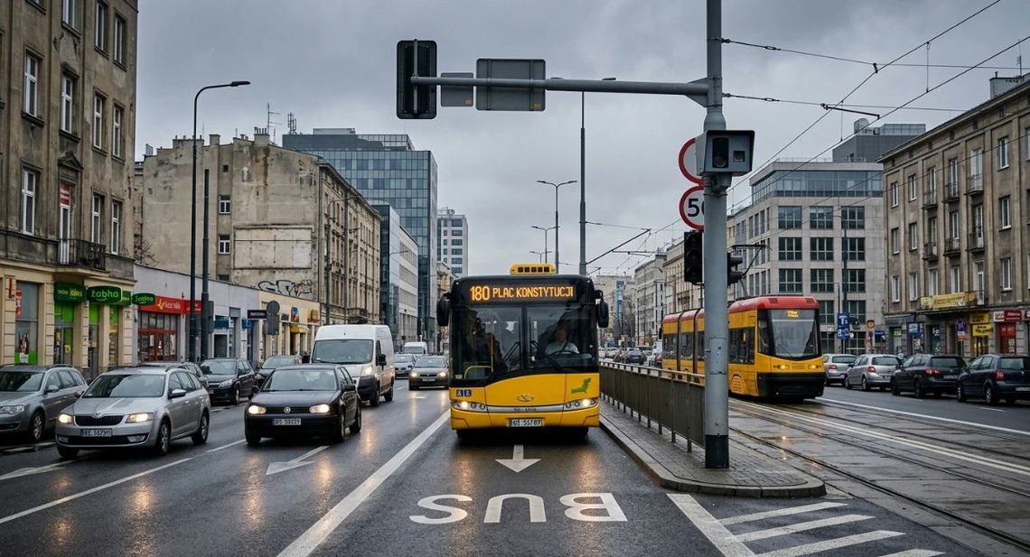 Mandat za jazdę buspasem 2026 – ile wynosi, punkty karne i kto może legalnie jeździć