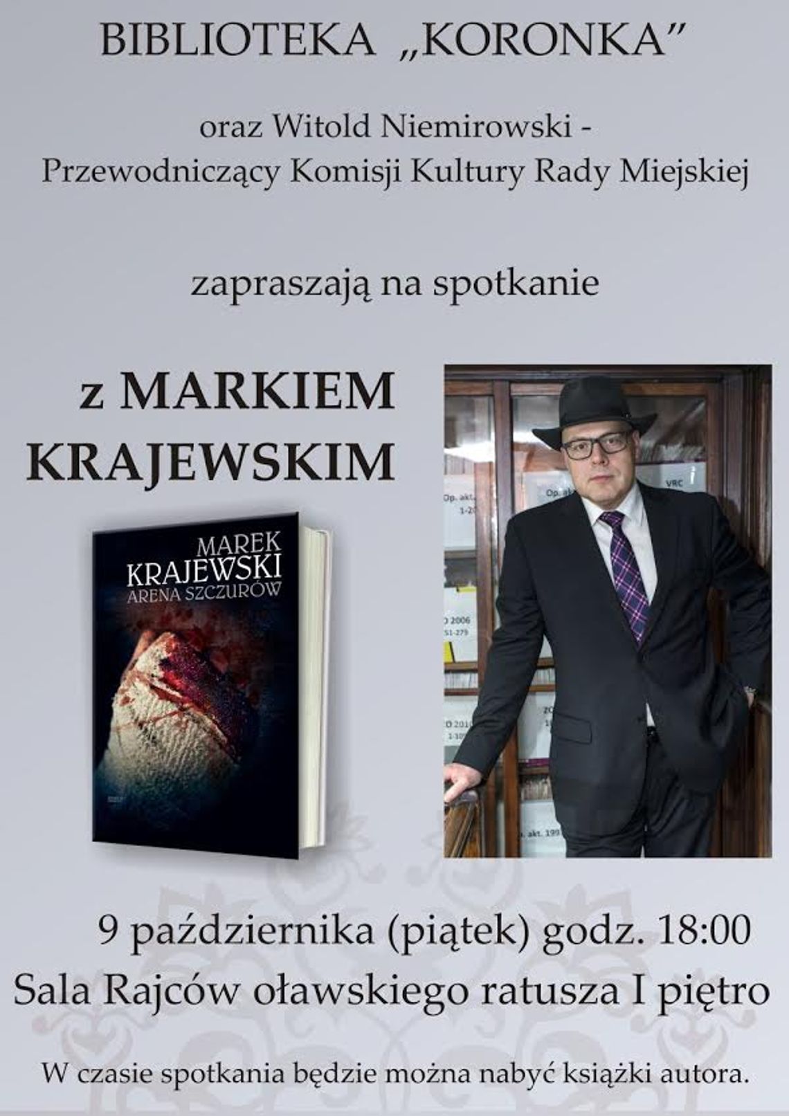 Marek Krajewski w ratuszu