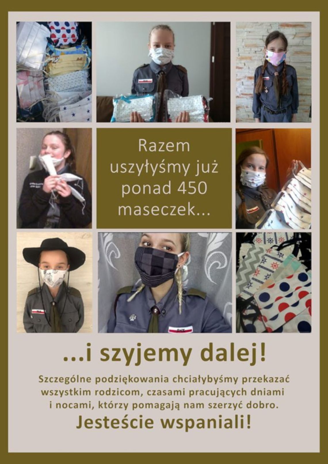 Maseczki od harcerzy