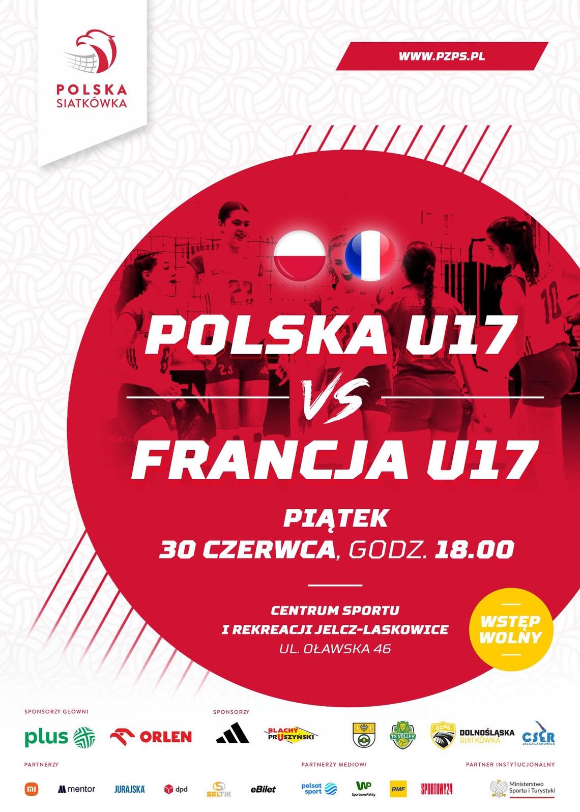 Mecz Polska - Francja w Jelczu-Laskowicach