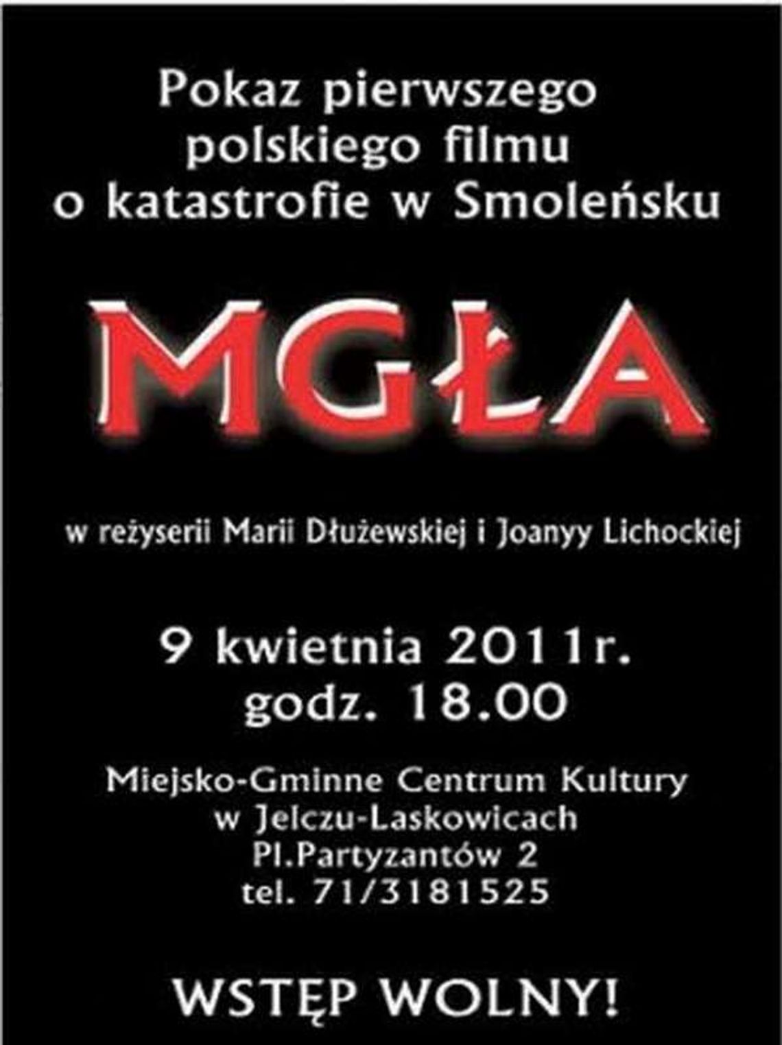 &quot;MGŁA&quot; w Jelczu-Laskowicach