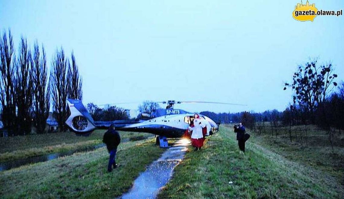 Mikołaj wyląduje na wieży