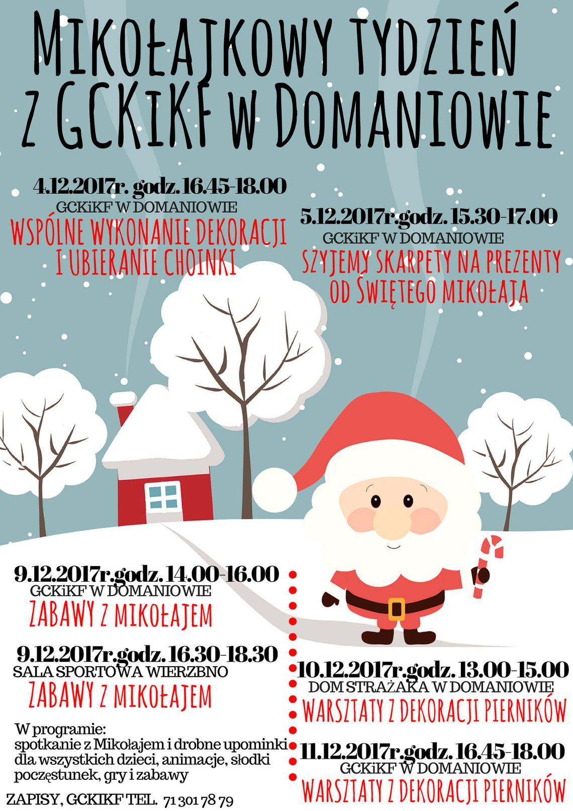 Mikołajkowy tydzień i warsztaty z dekoracji pierników! Mikołajkowy tydzień i warsztaty z dekoracji pierników!