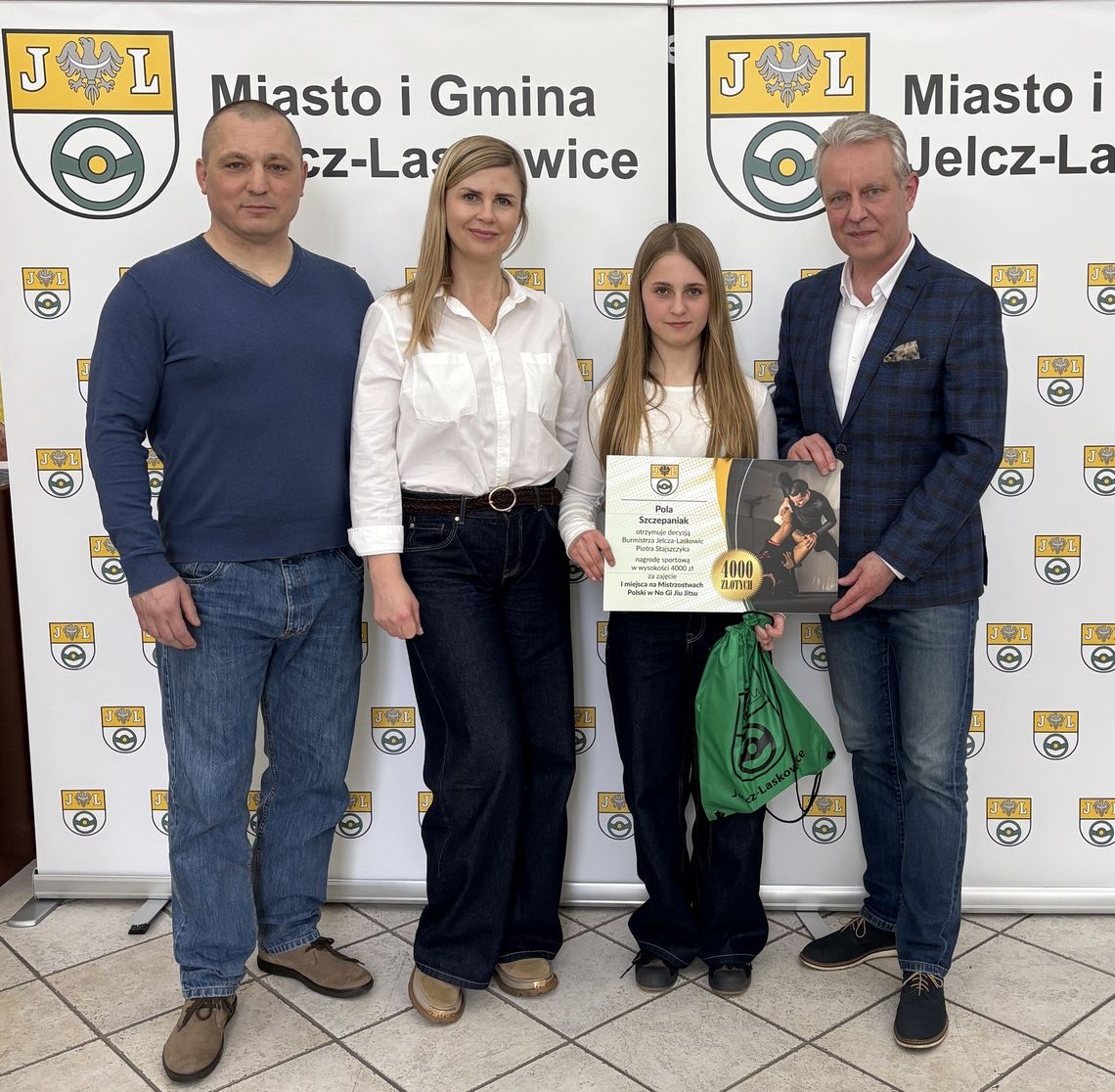 Mistrzyni Polski Pola Szczepanik u burmistrza