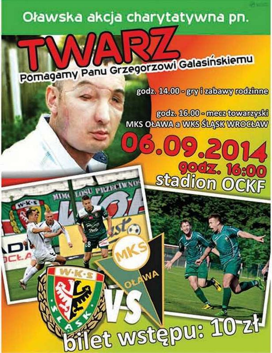 MKS Oława zagra ze Śląskiem Wrocław dla Grzegorza