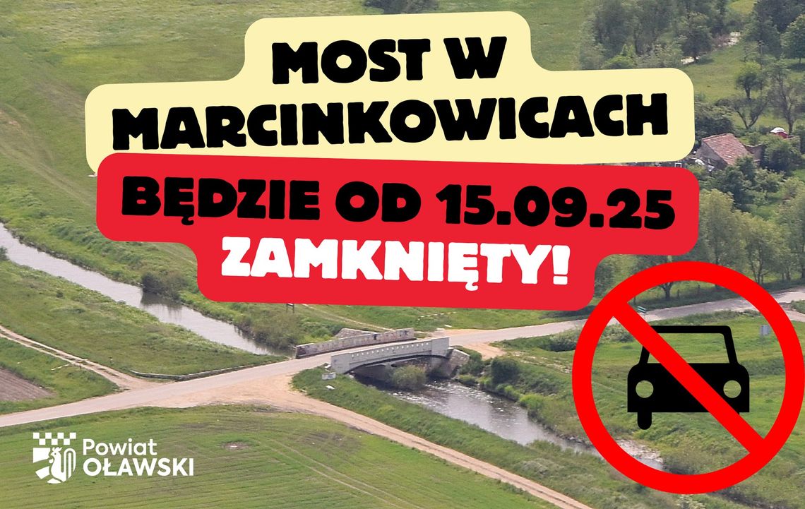 Most w Marcinkowicach wkrótce będzie zamknięty Most w Marcinkowicach wkrótce będzie zamknięty