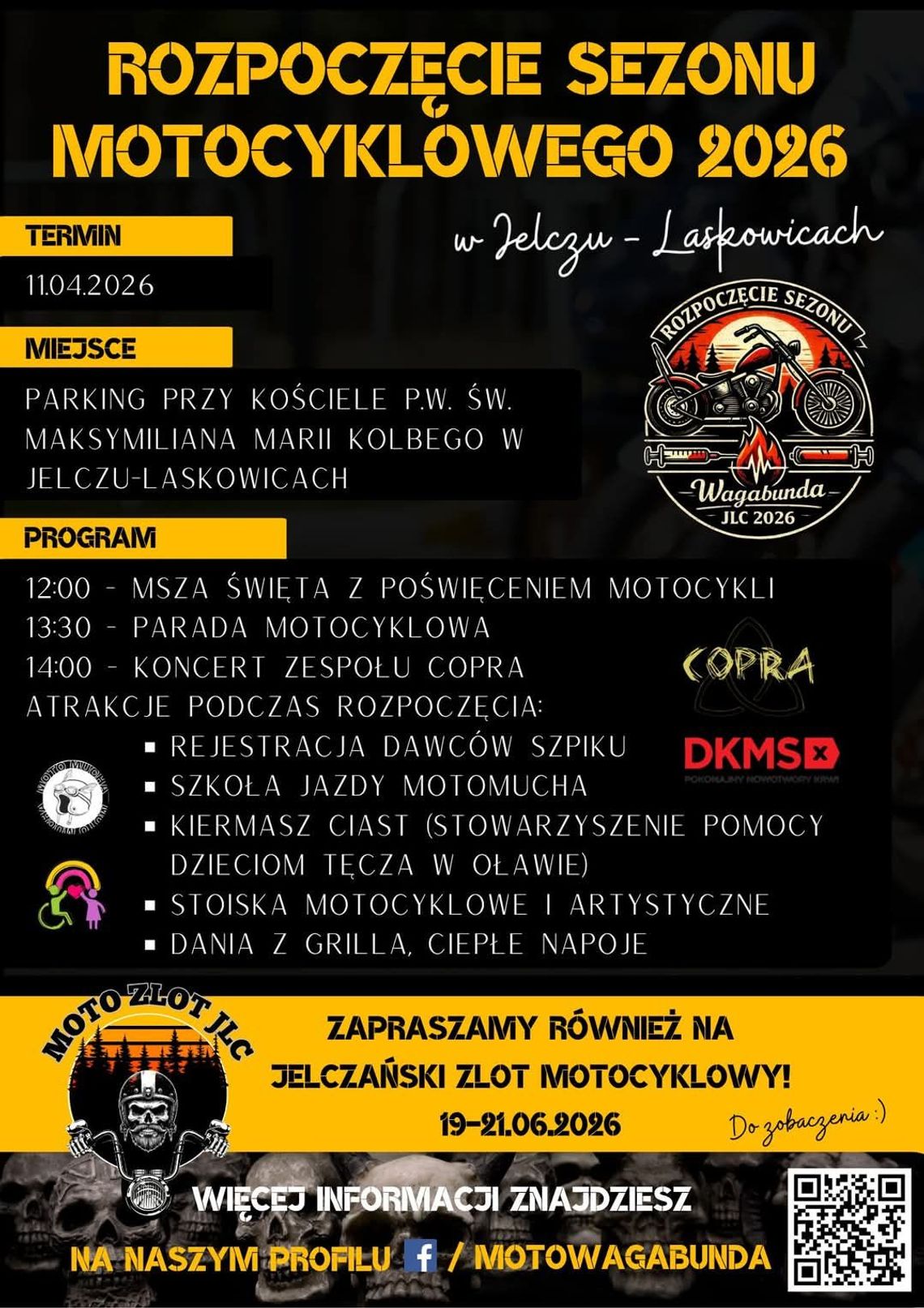 Msza z poświęceniem motocykli, koncert i pomoc dla "Tęczy"