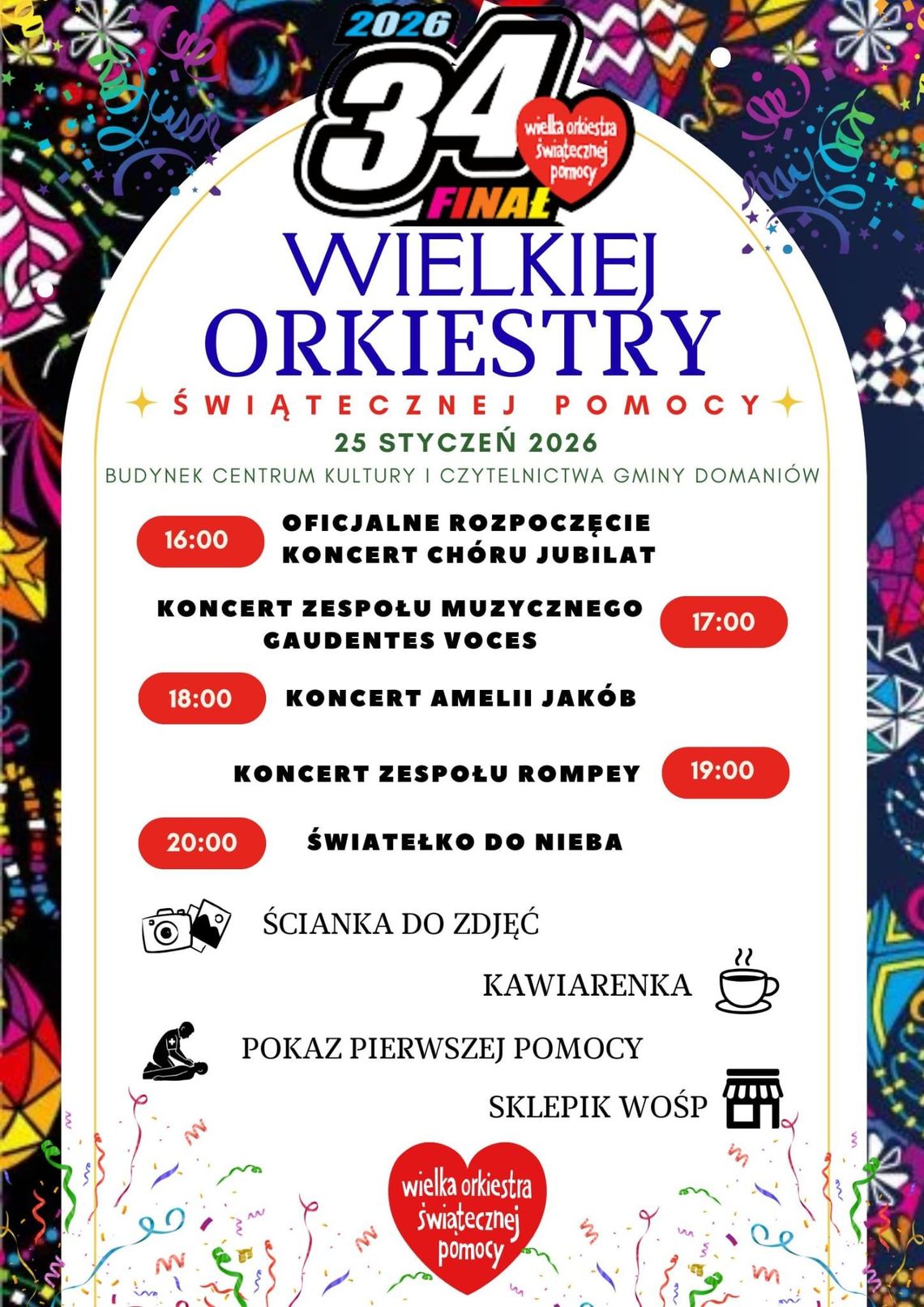 Muzyka, atrakcje i wspólne pomaganie. 34. Finał WOŚP w Domaniowie