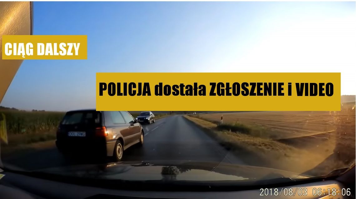 Naganne zachowanie kierowcy. Policja ma zgłoszenie