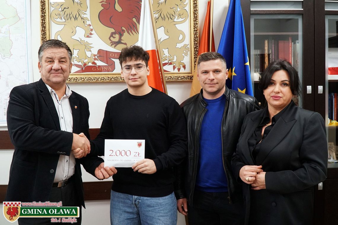 Nagroda wójta dla Floriana Dąbka