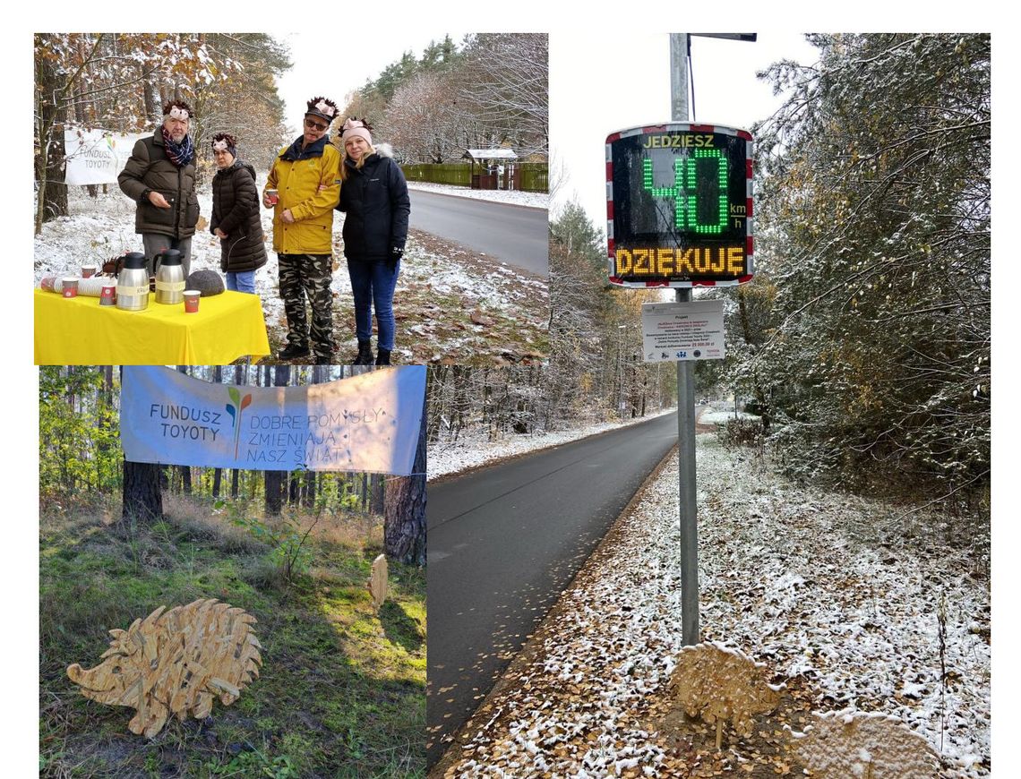 Najeżone Chwałowice z radarami i... jeżową tablicą