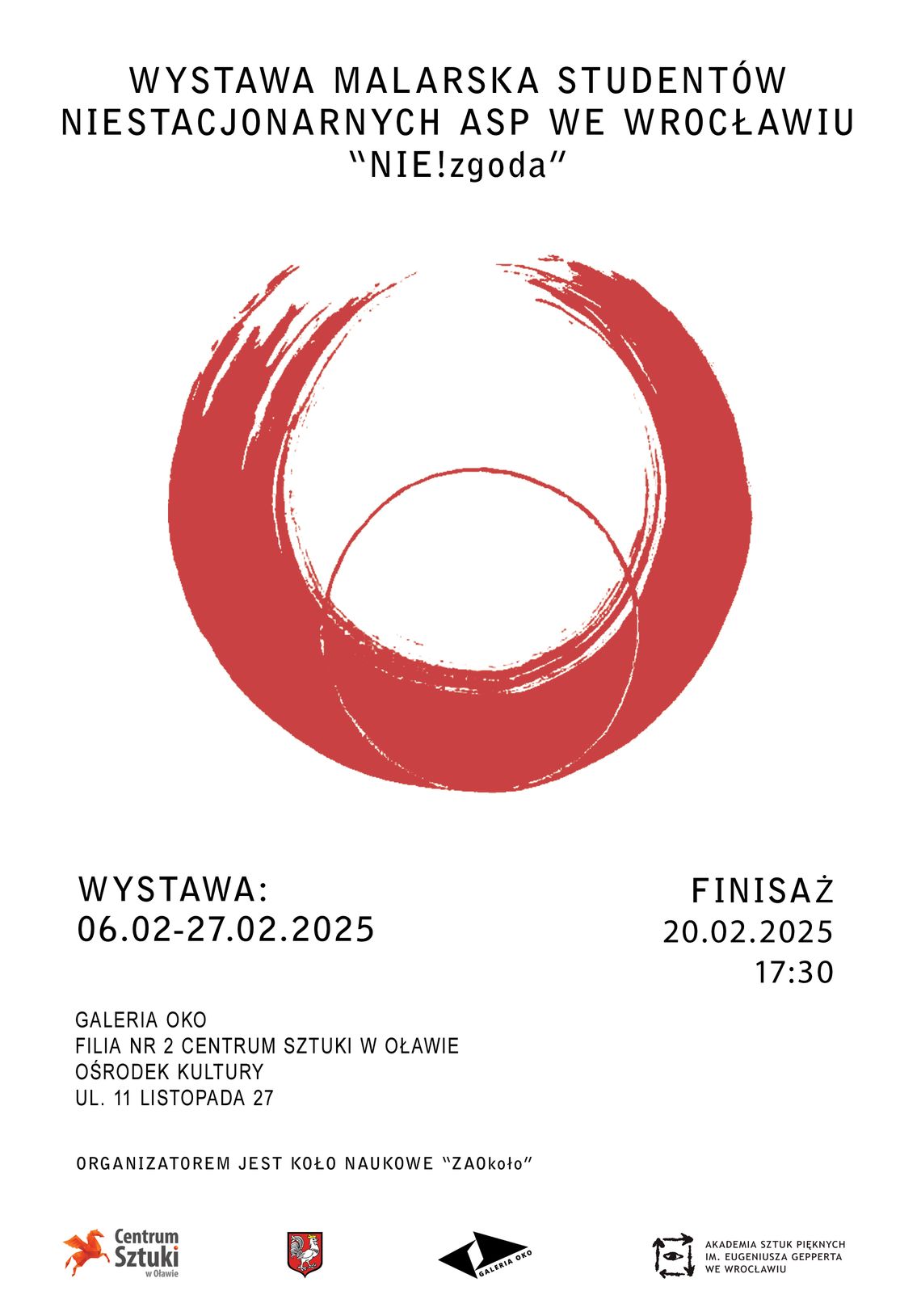 "NIE! - zgoda" czyli wystawa studentów ASP w Galerii OKO