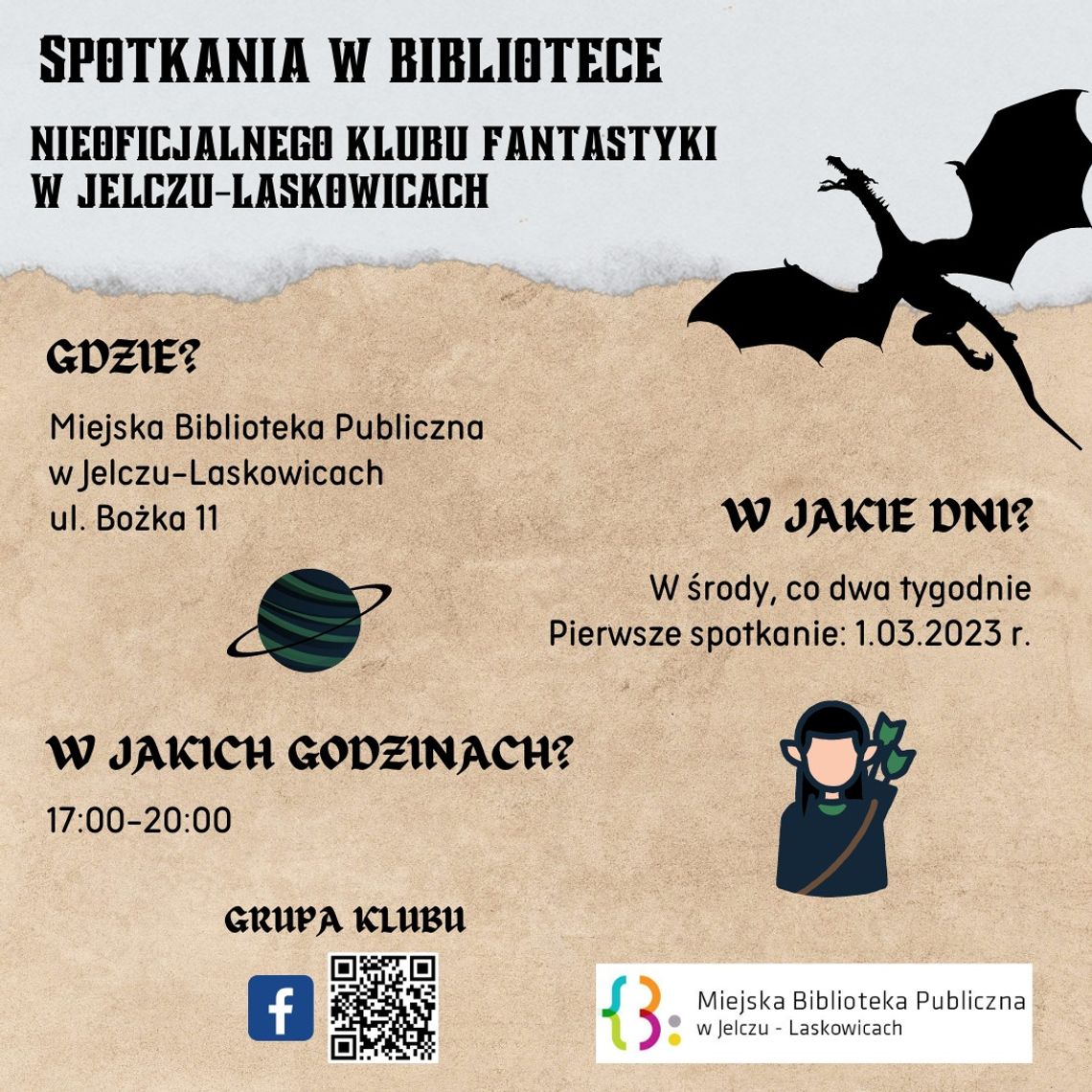 Nieoficjalny Klub Fantastyki zagości w bibliotece