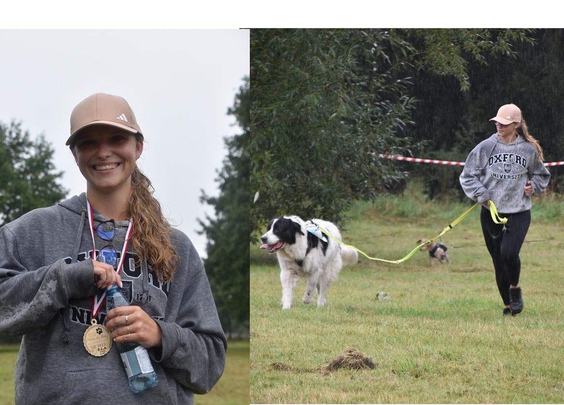 Fuji otrzymał dyplom dla największego psa biegu